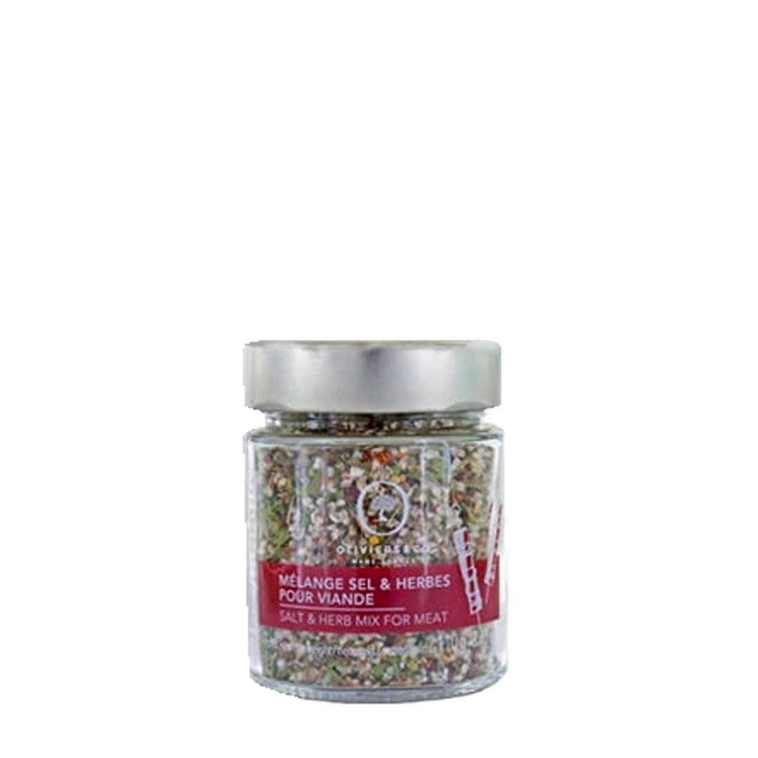 a mixture of salt and herbs for meat