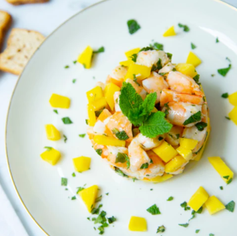 Ceviche z krevet s mangem