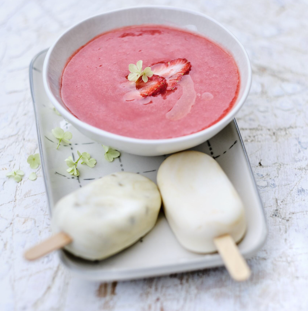 recept | Jahodová polévka | Oliviers&Co 