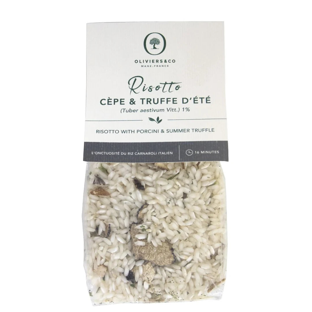 Rice risotto with porcini mushrooms and summer truffle