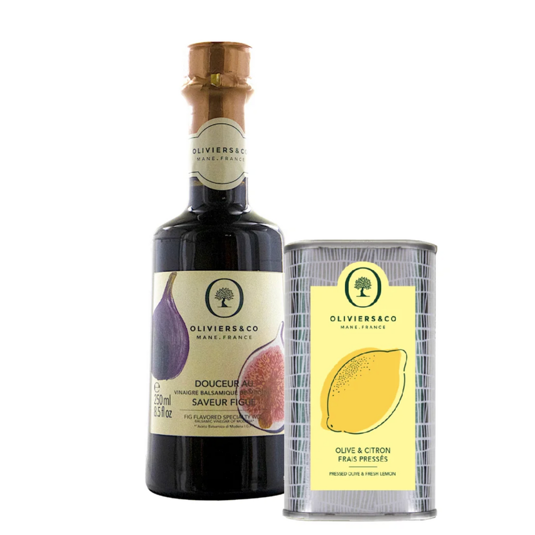 Produkt | Malá sada citronový olivový olej a fikové balsamico | Oliviers&Co