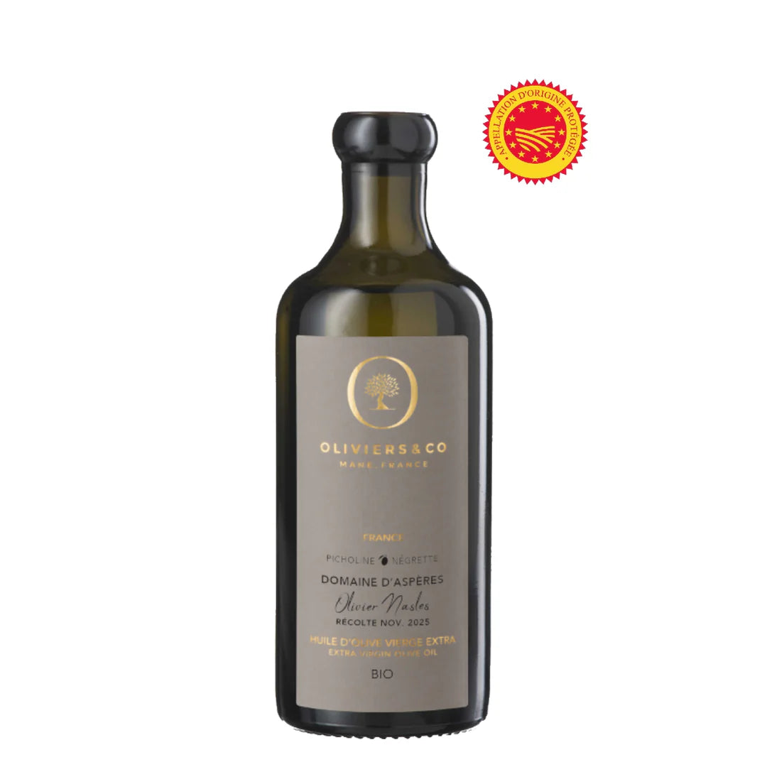Produkt | Organický extra panenský olivový olej Domaine D'Aspères – Francie | Oliviers&Co