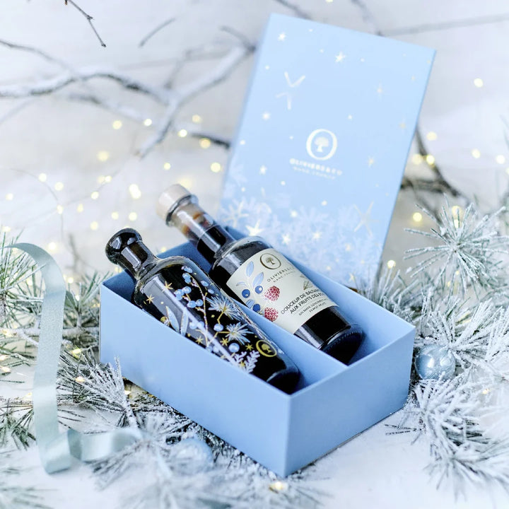Produkt | Gurmánský vánoční dárek – olivový olej a ocet z lesního ovoce (limitovaná edice) | Oliviers and co 