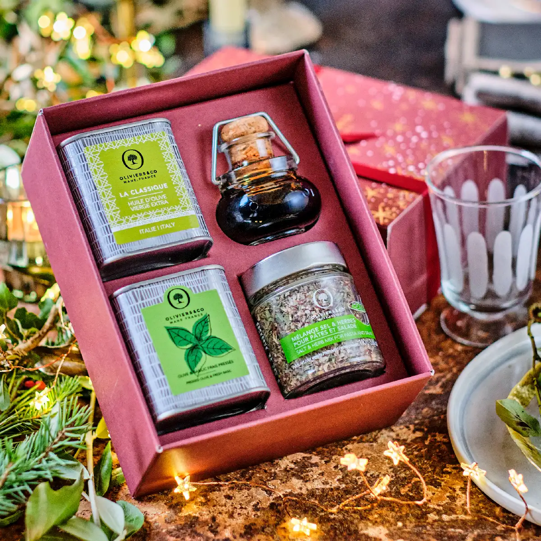 Produkt | La Classique extra panenský olivový olej, balsamico, bazalkový olivový olej, sul | Oliviersandco CZ