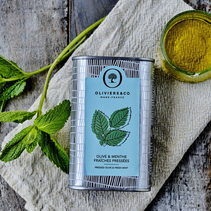 PRESSED OLIVE OIL & FRESH MINT