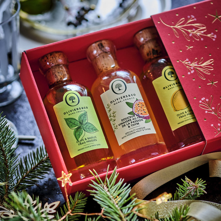 vánoční dárková krabička 2025 trio olivový oleje | Oliviers and co
