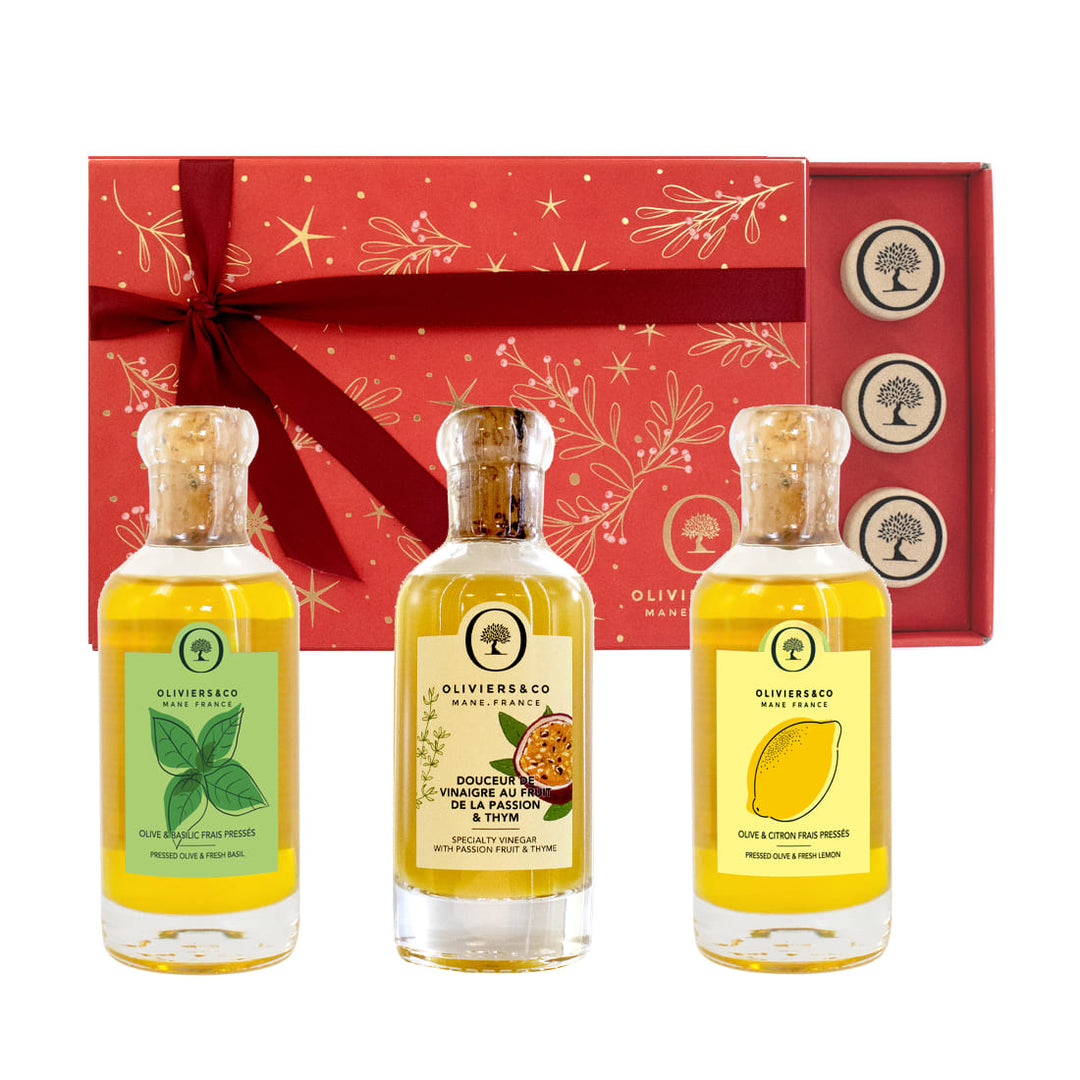 vánoční dárková krabička 2025 trio olivový oleje | Oliviers and co